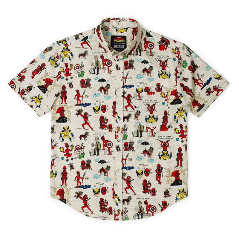 RSVLTS Wade's World KUNUFLEX Short Sleeve Shirt in Multicolor — detail 4