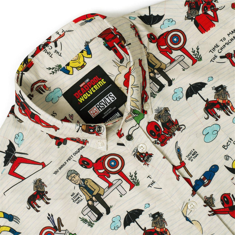 RSVLTS Wade's World KUNUFLEX Short Sleeve Shirt in Multicolor — detail 6