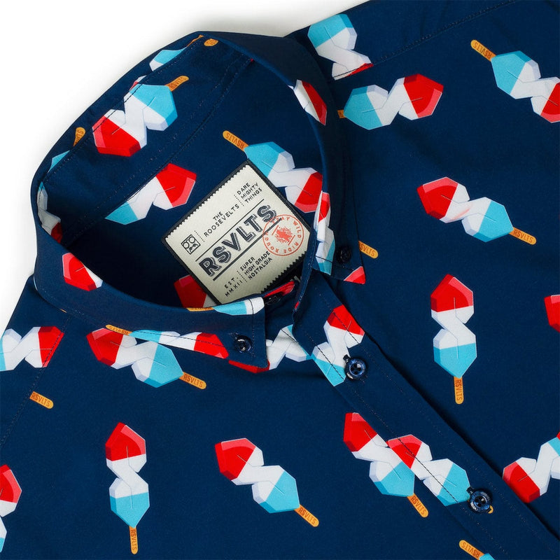RSVLTS Steve Pops & Freedom KUNUFLEX Short Sleeve Shirt — detail 3