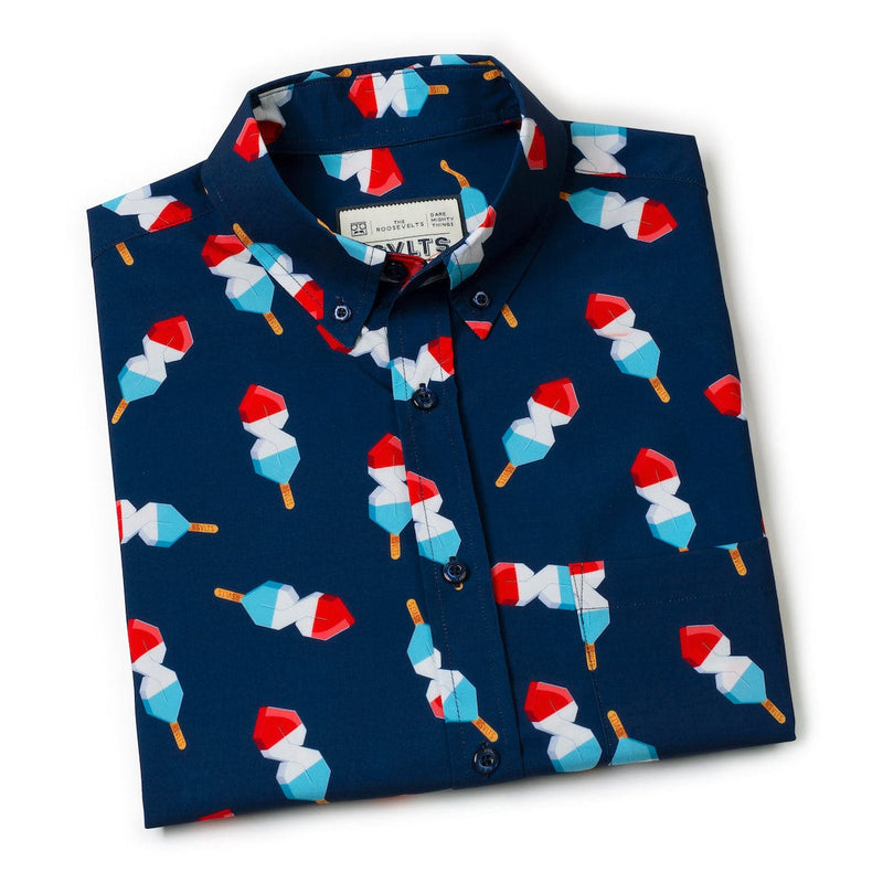 RSVLTS Steve Pops & Freedom KUNUFLEX Short Sleeve Shirt — detail 4