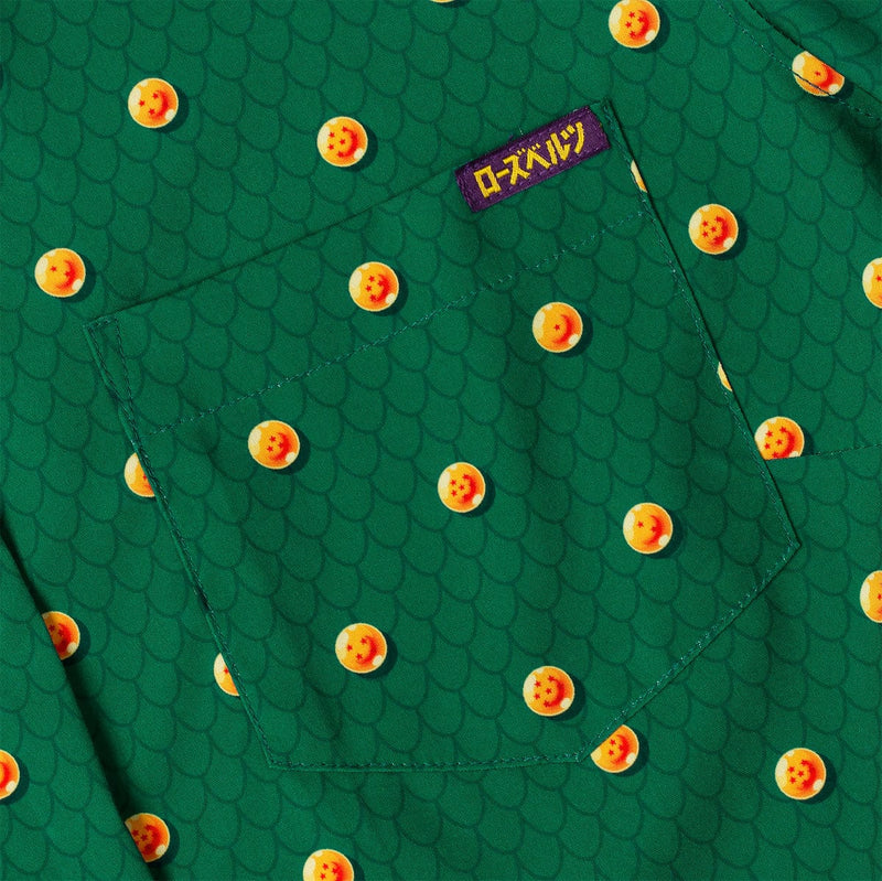 RSVLTS Dragon Balls Women's KUNUFLEX Short Sleeve Shirt in Green — detail 2