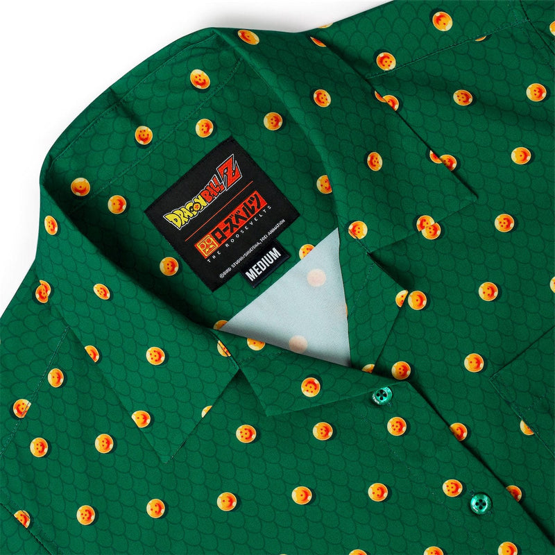 RSVLTS Dragon Balls Women's KUNUFLEX Short Sleeve Shirt in Green — detail 3
