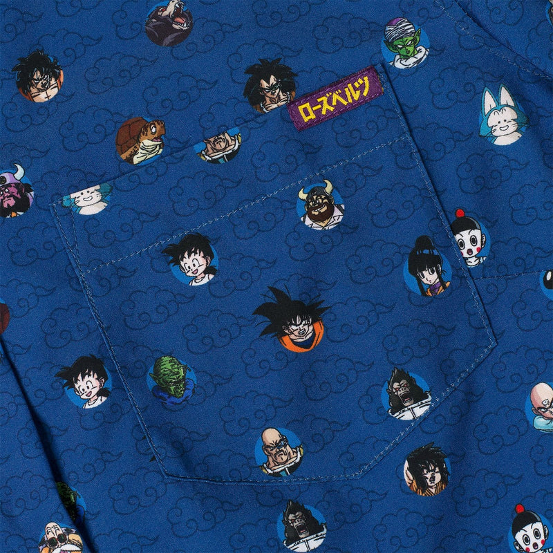 RSVLTS Saiyan Saga Women's KUNUFLEX Short Sleeve Shirt in Blue — detail 2
