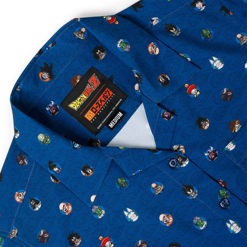 RSVLTS Saiyan Saga Women's KUNUFLEX Short Sleeve Shirt in Blue — detail 3