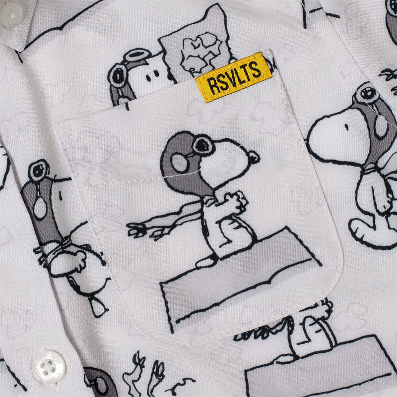 RSVLTS The Flying Ace Preschool KUNUFLEX Short Sleeve Shirt in Gray — detail 3
