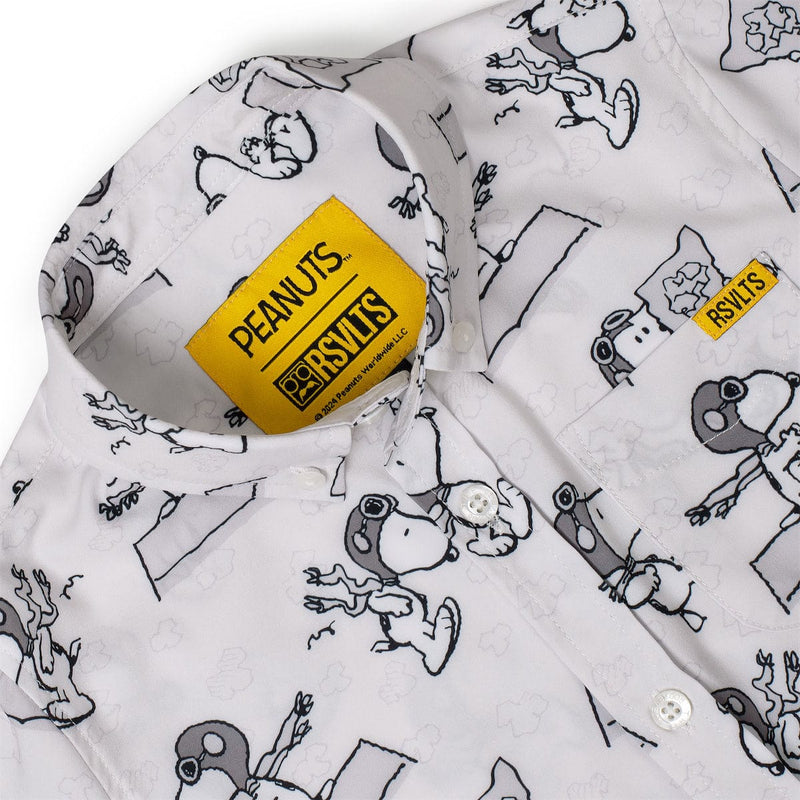RSVLTS The Flying Ace Preschool KUNUFLEX Short Sleeve Shirt in Gray — detail 4