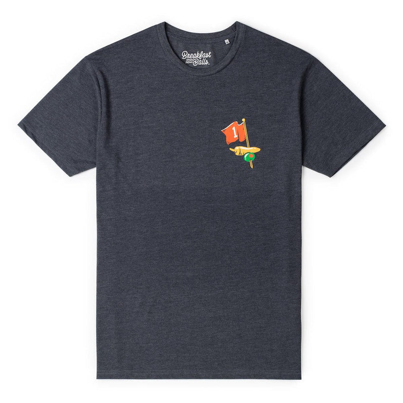 RSVLTS Most Important Drink of the Day Crewneck Tee in Gray — detail 2