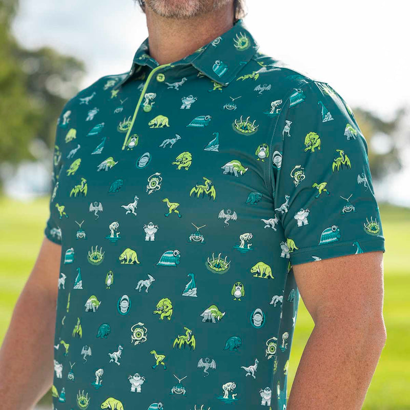 RSVLTS Encyclopedia Galactica All-Day Polo in Green — detail 4