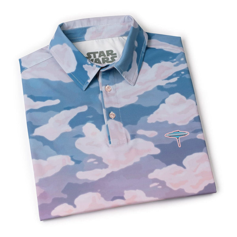 RSVLTS Cloud City Sunset All-Day Polo in Blue — detail 7