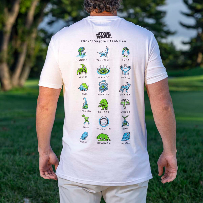 RSVLTS Encyclopedia Galactica Crewneck Tee in White — detail 4
