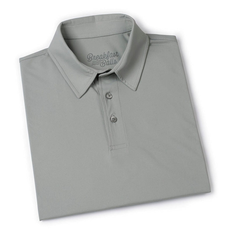 RSVLTS Limestone Commuter Short Sleeve Polo in Gray — detail 7