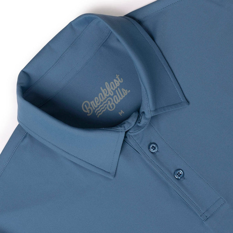 RSVLTS Seafarer Commuter Long Sleeve Polo in Blue — detail 4
