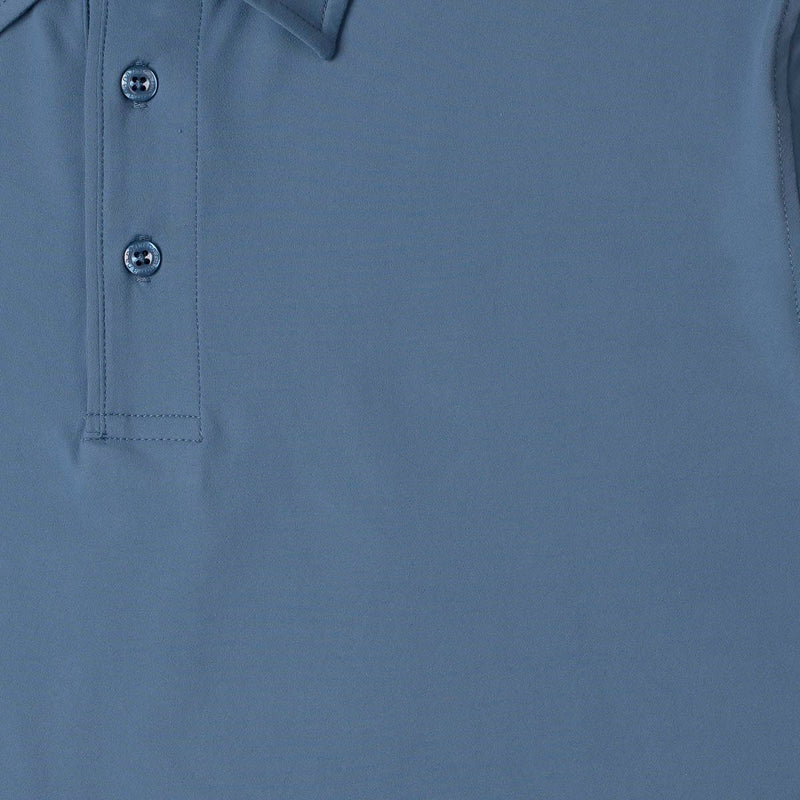 RSVLTS Seafarer Commuter Long Sleeve Polo in Blue — detail 5