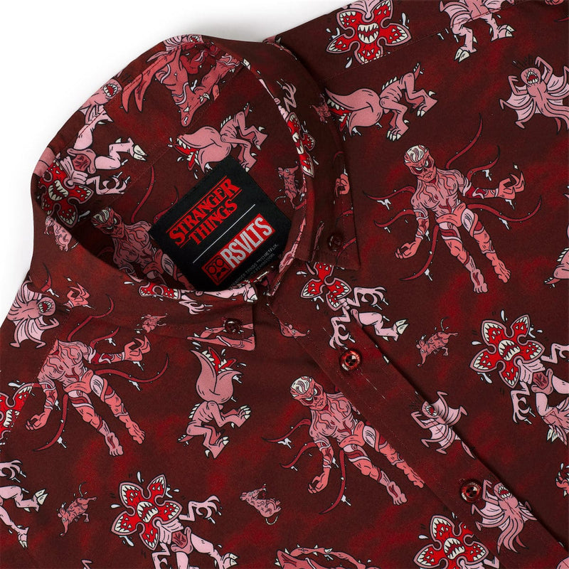RSVLTS Vecna and Friends KUNUFLEX Short Sleeve Shirt in Brown — detail 3