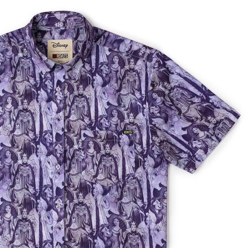 RSVLTS In Bad Company KUNUFLEX Short Sleeve Shirt in Purple — front view