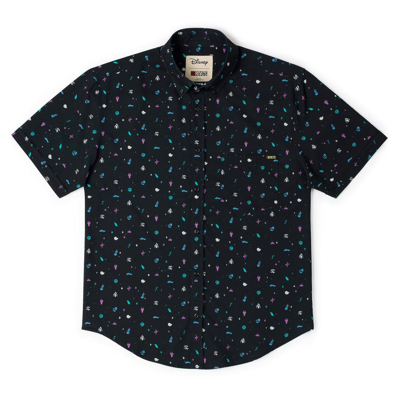 RSVLTS Terrible Trinkets KUNUFLEX Short Sleeve Shirt in Black — detail 3