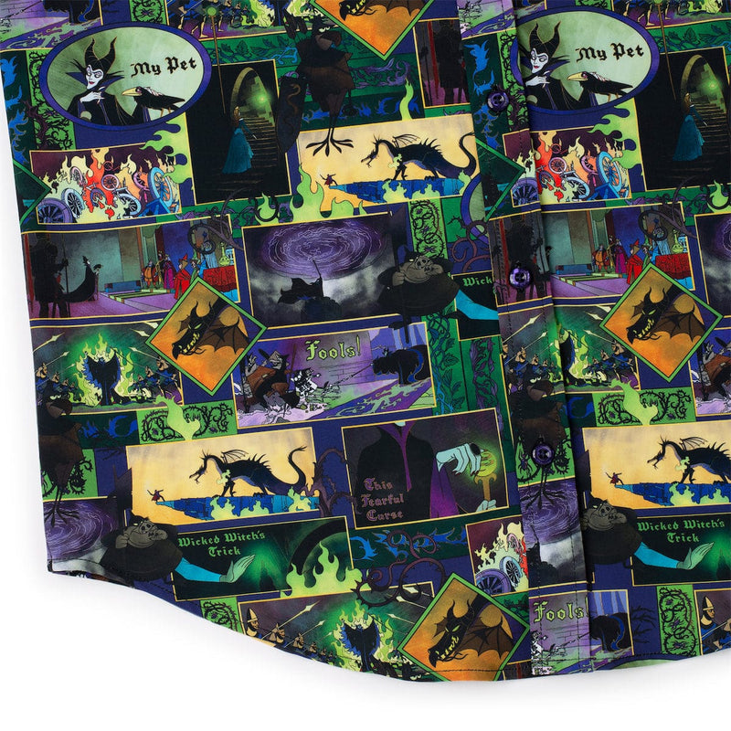 RSVLTS Mistress of All Evil KUNUFLEX Short Sleeve Shirt in Green — detail 3
