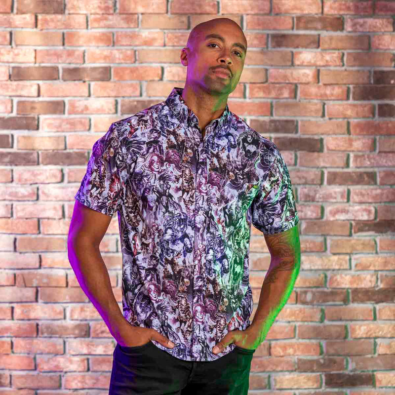 RSVLTS Rogues Gallery KUNUFLEX Short Sleeve Shirt in Multicolor — detail 2