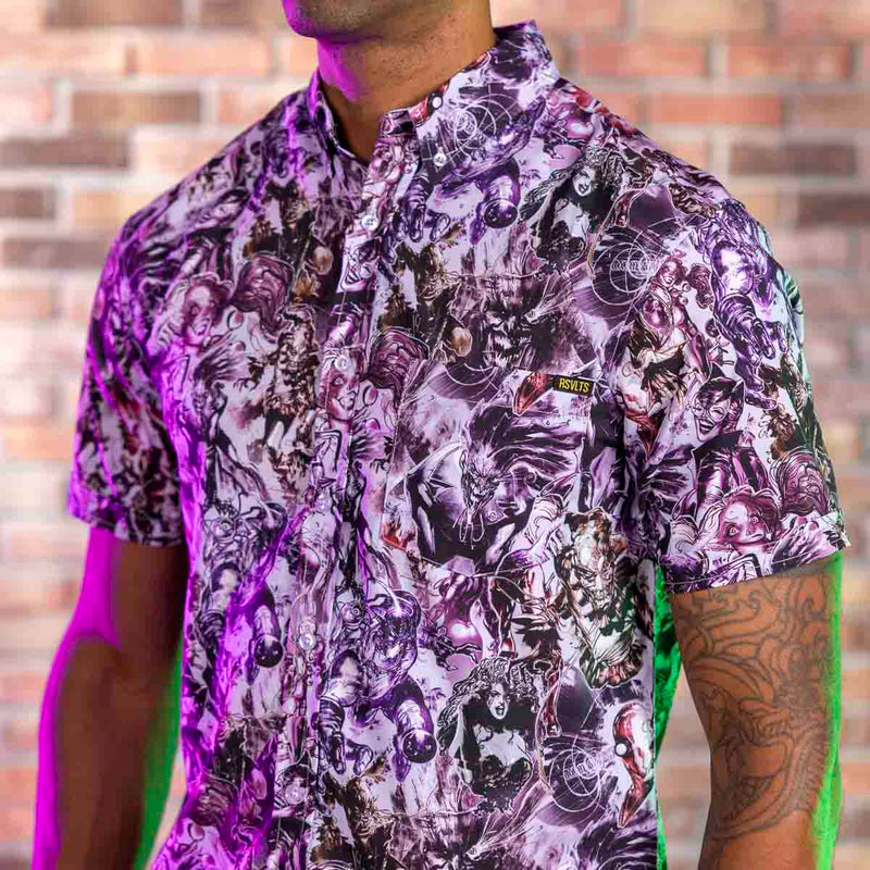 RSVLTS Rogues Gallery KUNUFLEX Short Sleeve Shirt in Multicolor — detail 4