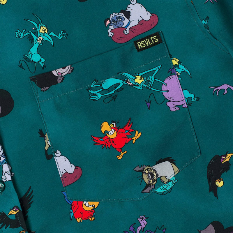 RSVLTS Evil on the Side KUNUFLEX Short Sleeve Shirt in Green — detail 2