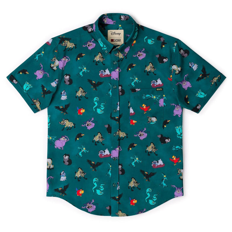 RSVLTS Evil on the Side KUNUFLEX Short Sleeve Shirt in Green — detail 3