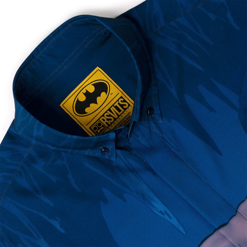 RSVLTS Breaking Bat KUNUFLEX Short Sleeve Shirt in Blue — detail 3