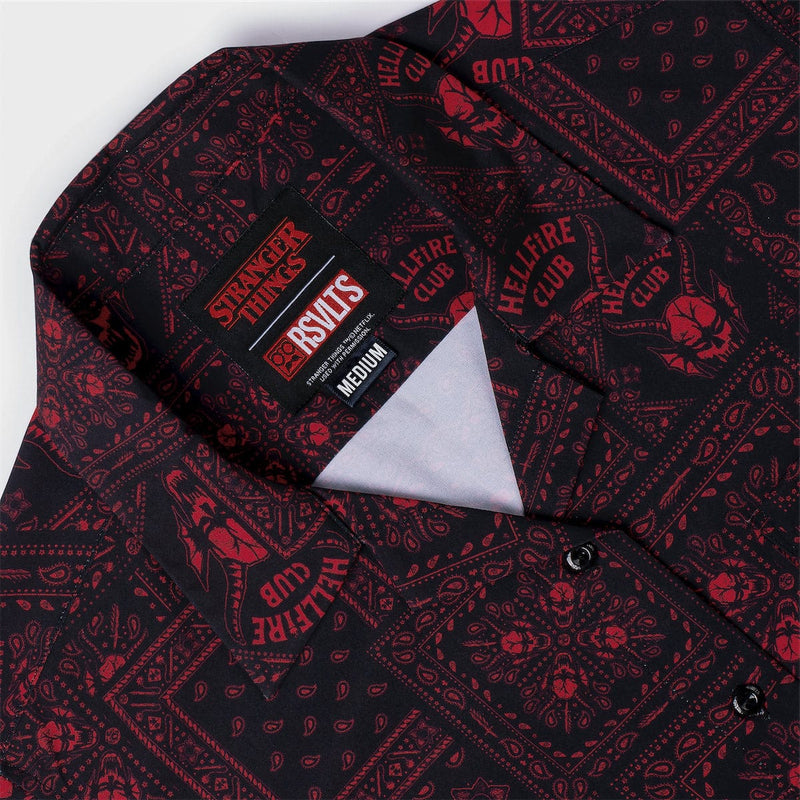 RSVLTS Welcome to Hellfire Women's KUNUFLEX Short Sleeve Shirt in Black — detail 3