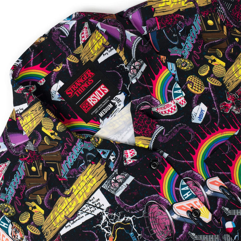 RSVLTS Dimensions Collide Women's KUNUFLEX Short Sleeve Shirt in Black — detail 6