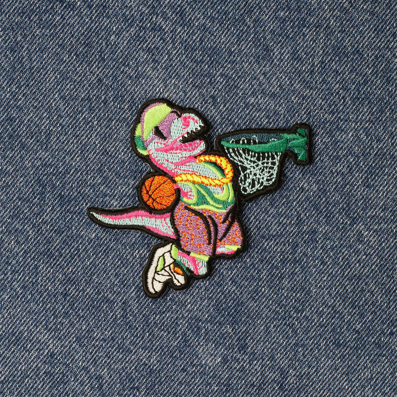 RSVLTS Dunking' Dino Patch — detail 2