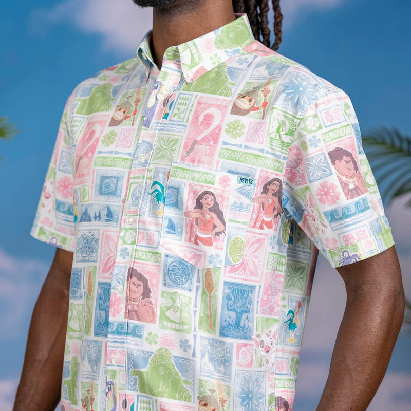 RSVLTS Voyagers KUNUFLEX Short Sleeve Shirt in Multicolor — detail 4