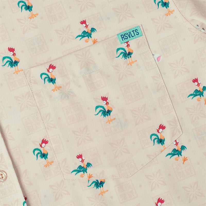 RSVLTS Heihei and Pua KUNUFLEX Short Sleeve Shirt in Neutral — detail 3