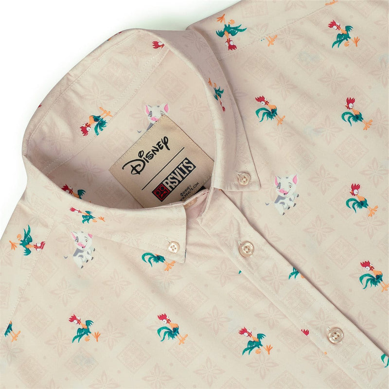 RSVLTS Heihei and Pua KUNUFLEX Short Sleeve Shirt in Neutral — detail 4