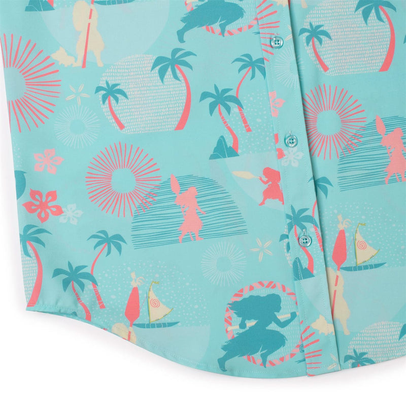 RSVLTS Wayfinding KUNUFLEX Short Sleeve Shirt in Blue — detail 7