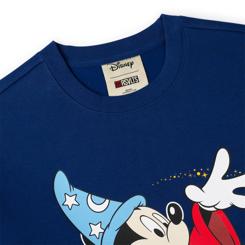 RSVLTS Magic Mickey Crewneck Sweatshirt in Blue — detail 3