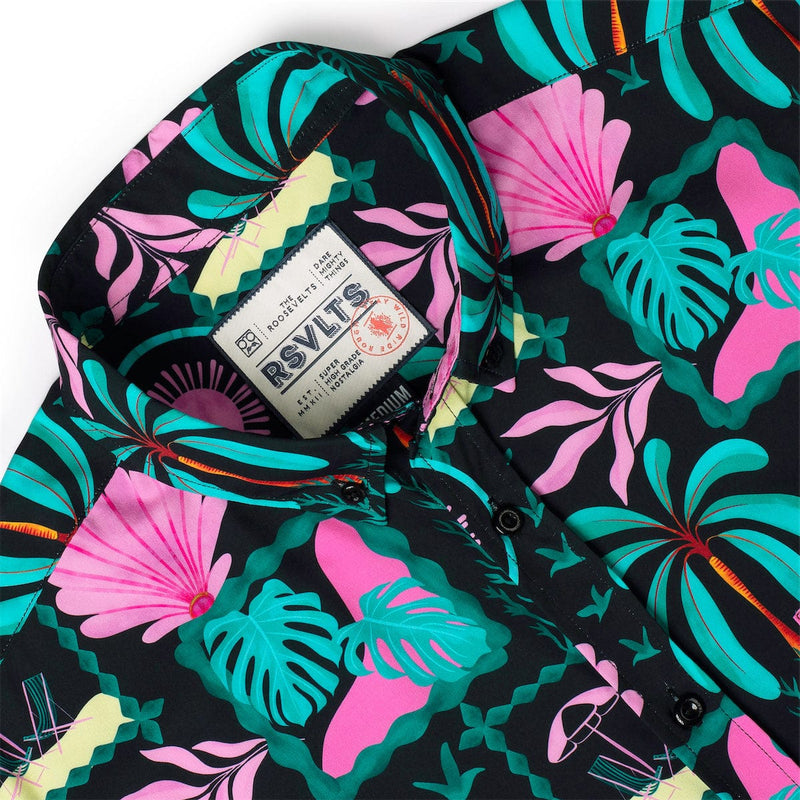 RSVLTS Miami Vibes KUNUFLEX Short Sleeve Shirt in Multicolor — detail 6