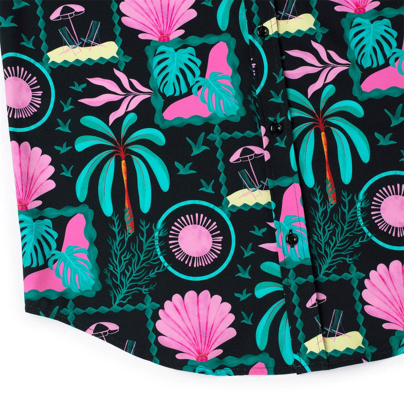 RSVLTS Miami Vibes KUNUFLEX Short Sleeve Shirt in Multicolor — detail 7
