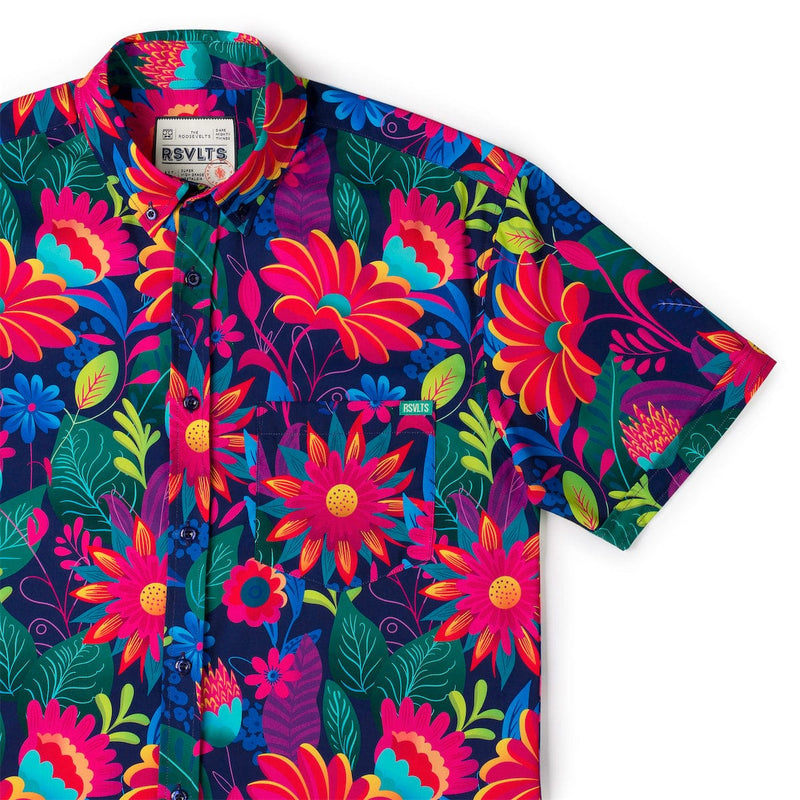 RSVLTS Untamed Tropic KUNUFLEX Short Sleeve Shirt in Multicolor — detail 2
