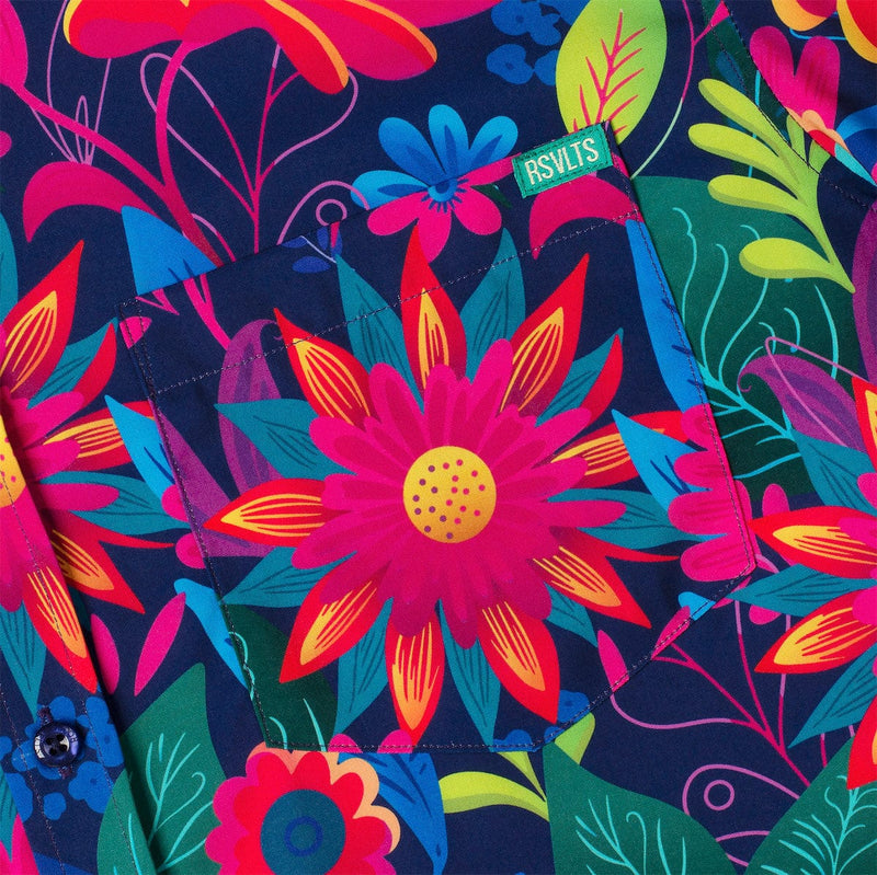 RSVLTS Untamed Tropic KUNUFLEX Short Sleeve Shirt in Multicolor — detail 4