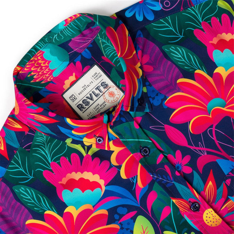 RSVLTS Untamed Tropic KUNUFLEX Short Sleeve Shirt in Multicolor — detail 6