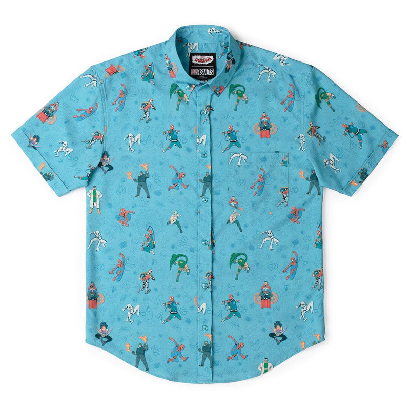 RSVLTS After-School Activities KUNUFLEX Short Sleeve Shirt in Blue — detail 5