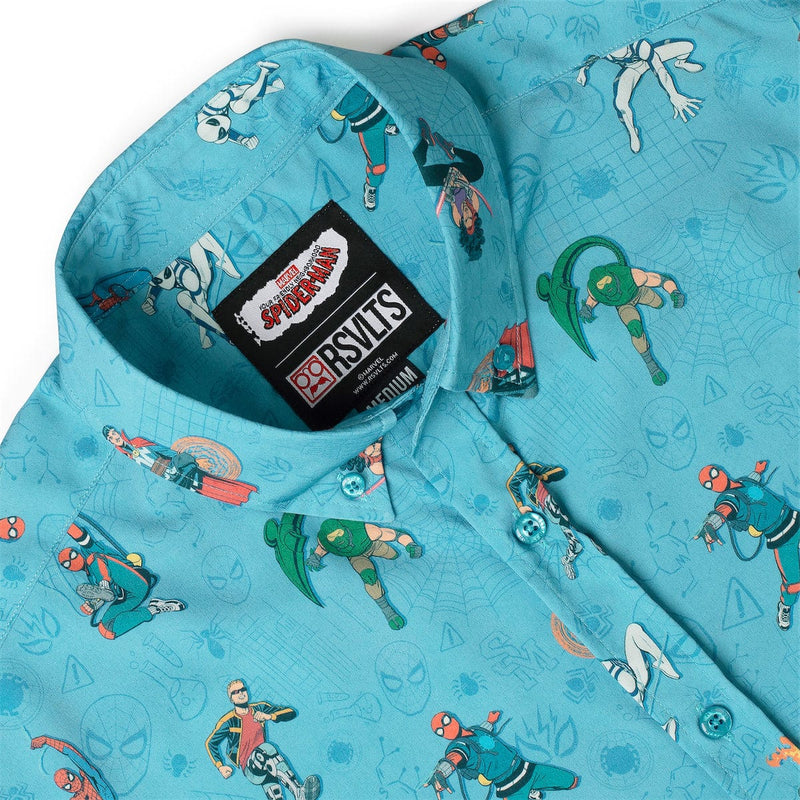 RSVLTS After-School Activities KUNUFLEX Short Sleeve Shirt in Blue — detail 6