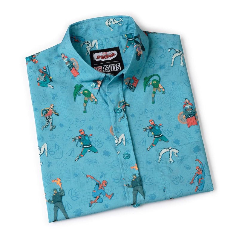 RSVLTS After-School Activities KUNUFLEX Short Sleeve Shirt in Blue — detail 8