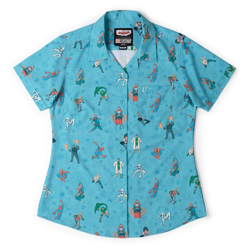 RSVLTS After-School Activities Women's KUNUFLEX Short Sleeve Shirt in Blue — detail 2