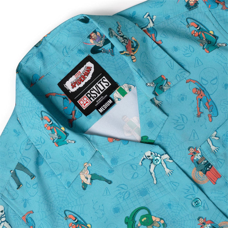 RSVLTS After-School Activities Women's KUNUFLEX Short Sleeve Shirt in Blue — detail 6