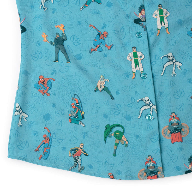 RSVLTS After-School Activities Women's KUNUFLEX Short Sleeve Shirt in Blue — detail 7