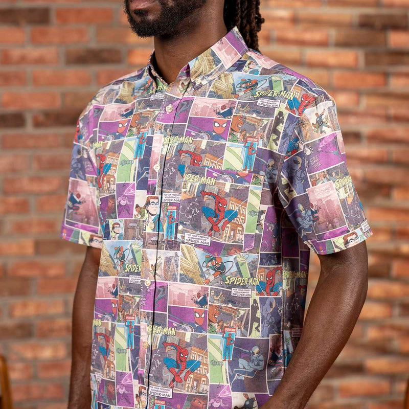 RSVLTS In the Swing of Things KUNUFLEX Short Sleeve Shirt in Multicolor — detail 4