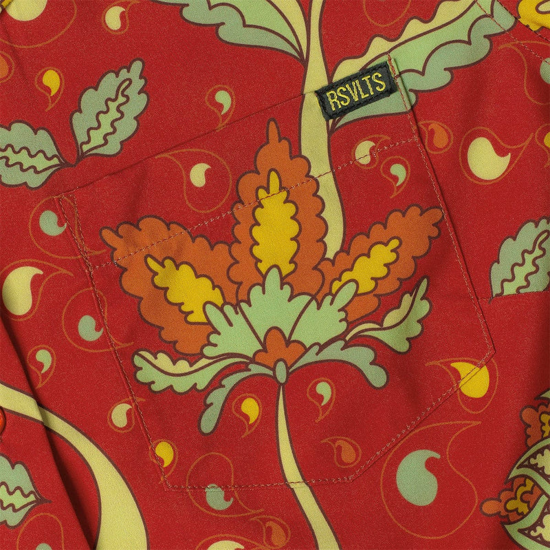 RSVLTS Baba O’Redly Women's KUNUFLEX Short Sleeve Shirt in Orange — detail 2