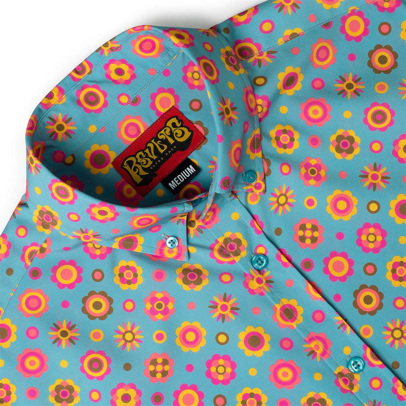 RSVLTS Flower Ballad KUNUFLEX Short Sleeve Shirt in Multicolor — detail 2