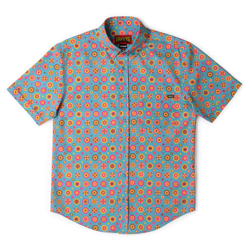 RSVLTS Flower Ballad KUNUFLEX Short Sleeve Shirt in Multicolor — detail 3