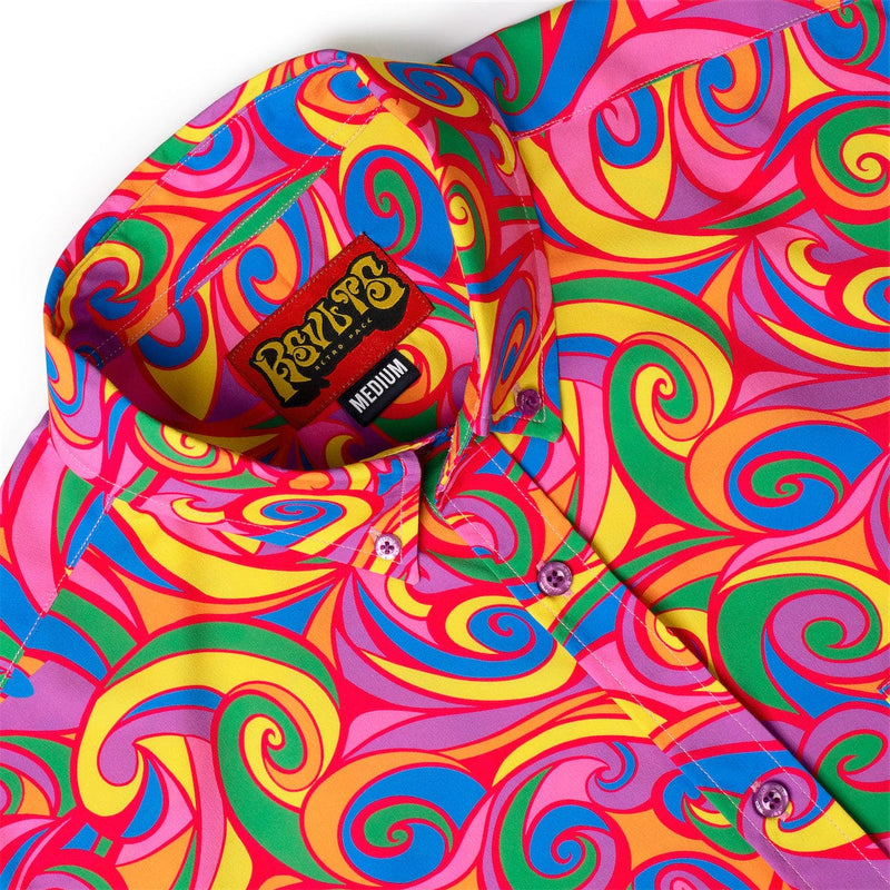RSVLTS Yeah Maaaaan... KUNUFLEX Short Sleeve Shirt in Multicolor — detail 2